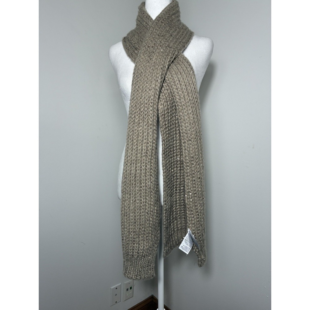 NEW! Gap Knit Rectangular Scarf Tan